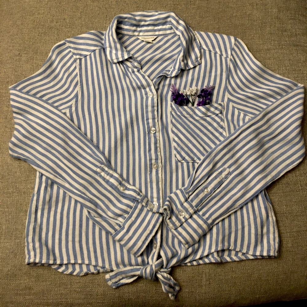 Aeropostale Striped Button Up